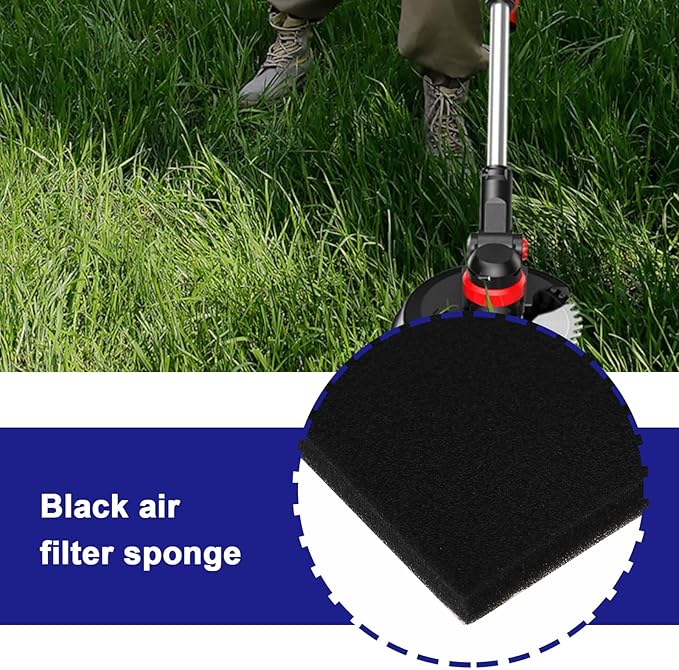 2pcs Air Filter Foam 28x15x1cm 60PPI Filter Mat Filter Insert for Scooter Motorcycle Quad Lawn Mower Brush Cutter Motor Hoe Chainsaw Carburettor