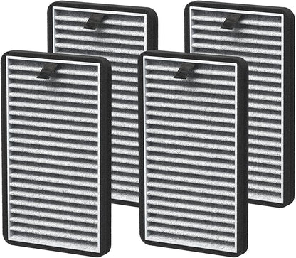 For DSTx HEPA + Carbon Filters Replacement Compatible with Clarifion DSTx Mini Personal Portable Air Purifiers for Home, Bedroom and Pets, Works for Dust, Smoke,Odors and Airborne Particles, 4 Pack