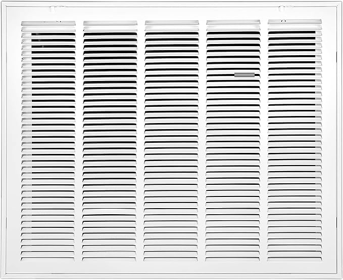 Venti Air 25" X 20" Steel Return Air Filter Grille - Removable Face/Door for 1 inch Filters - HVAC Duct Cover Grill (2-3 Business Day Delivery) [Outer Dimension: 27.5"W X 22.5" H]