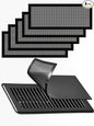 6-Pack Black Magnetic Vent Covers 7x11 Inch - Universal Fit for Floor, Wall & Ceiling Registers (7"-8" Width x 11"-12"Length) | High Airflow Mesh Design | Tool-Free Easy Installation