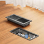Floor Register 4 x 10 Inch, HG Power Heavy Duty Floor Vent Covers for Home with Screen Net, Adjust Metal Rust Proof Finish Air Vent for Kitchen, Heat, Office