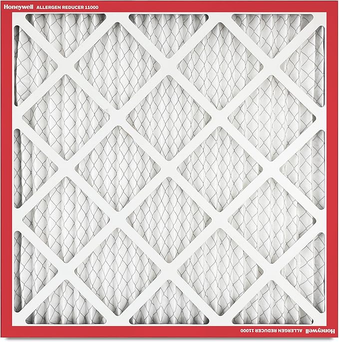 Honeywell 12x12x1 MERV 11 Allergen Reducer 11000 Electrostatic Pleated HVAC AC Furnace Air Filter (4-Pack) | Replacement Filter for Home Use | Made in USA