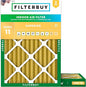 Filterbuy 24x28x2 Air Filter MERV 11 Superior Pet & Allergy Defense (2-Pack), Electrostatic Pleated HVAC AC Furnace Filters Replacement, Made in USA (Actual Size: 23.50 x 27.50 x 1.75)