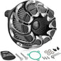 High Flow Air Cleaner Intake Filter Kit Air Filters Cover Drift Style for Harley Milwaukee-Eight M8 Softail 2018-2025 Touring 2017-Later Except 23-Later FLHXSE FLTRXSE 24-Later FLHX FLTRX