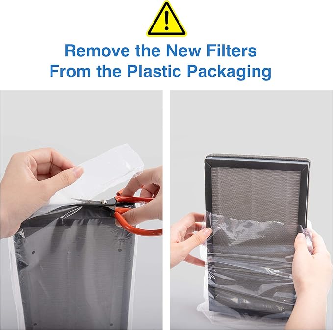 Air Purifier Replacement, C350-RF True HEPA High-Efficiency Activated Carbon Filter Fits for C350 (2 Pack)