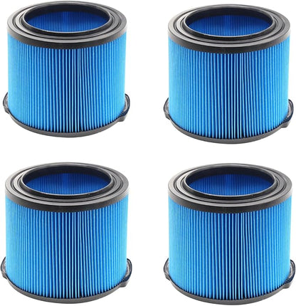 4 Pack Replacement for VF3500 Ridgid Shop Vac Filters 4 Gallon, 3-Layer Wet/Dry Filters Compatible with Ridgid 3-4.5 Gallon Vacuum Cleaner