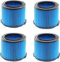 4 Pack Replacement for VF3500 Ridgid Shop Vac Filters 4 Gallon, 3-Layer Wet/Dry Filters Compatible with Ridgid 3-4.5 Gallon Vacuum Cleaner