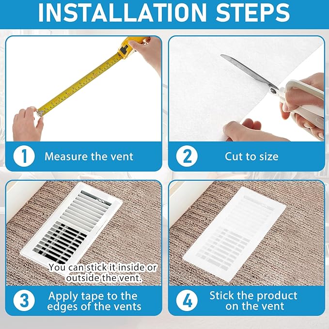 Pangda Merv 13 Filter Material, 30 Ft² Cut to Fit Air Vent Filters for Clean Living Basic Dust and Pet Dander Pollen Smoke for Home Ac HVAC, Efficiency Breathable DIY Design