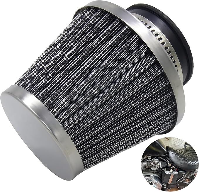 SEMIMO 38mm Air Filter – Compatible with GY6 QMB139 Scooter, Honda XR/CRF 50, Coolster 70/110/3050/3125, SSR 70/110, Coleman CT200U, Baja MB200/MB165, TrailMaster, Mikuni VM22 Carb