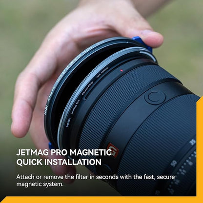 NiSi - JetMag Pro 82MAG FS ND32000, Magnetic 15-Stop (4.5) Full Spectrum Neutral Density Filter, Nano Waterproof Coated Optical Glass, Ultra-Slim Frame, True Color - Lens Adapter Ring Required