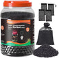 hygger Aquarium Activated Carbon, Premium Natural Coconut Shell Activated Charcoal for Freshwater and Saltwater, Fish Tank Filter Media, Water Purification Carbon (45.8 oz with Fine Mesh Bag)