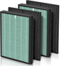 Filters Replacement Kit Compatible with BioGs 2.0 Filter Replacement, Air Clenaer to Remove Odor for Home and Large Room, 2x H13 True HEPA and 2x Carbon
