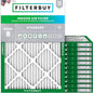 Filterbuy 24x28x1 Air Filter MERV 8 Essential Dust & Allergy Defense (12-Pack), Electrostatic Pleated HVAC AC Furnace Filters Replacement, Made in USA (Actual Size: 23.50 x 27.50 x 0.75)