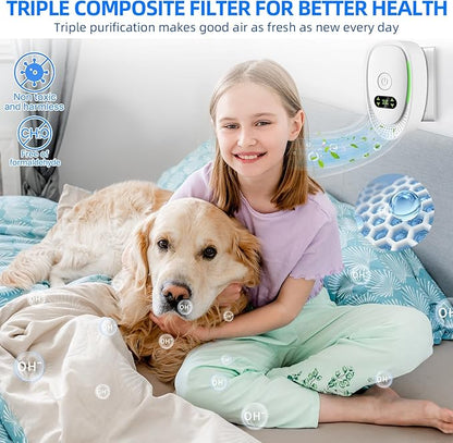 2026 Upgraded Plug in Air Purifiers for Home Air Ionizers for Dust Mites,Smoke & Pet Odor,Silent Ionizer Air Cleaners & Room Deodorizer Plug in,Dust Mite Killer for Bedroom,Office,Kitchen,6 Pack