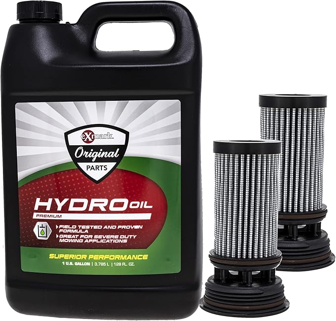 Exmark Hydraulic Oil 1 Gallon and Filter Kit Lazer Z AS E S X Z Series Next Lazer Z ASX 116-1218 116-0164