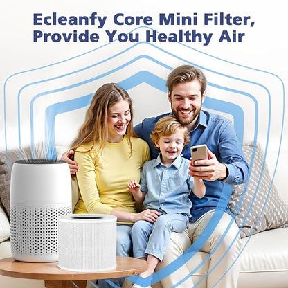 4-Pack Core Mini Filter Compatible with LEVOIT Core Mini Air Purifie-r, 3-in-1 H13 HEPA High-Efficiency Activated Carbon Pre-filter for LEVOIT Core Mini Replacement Filter