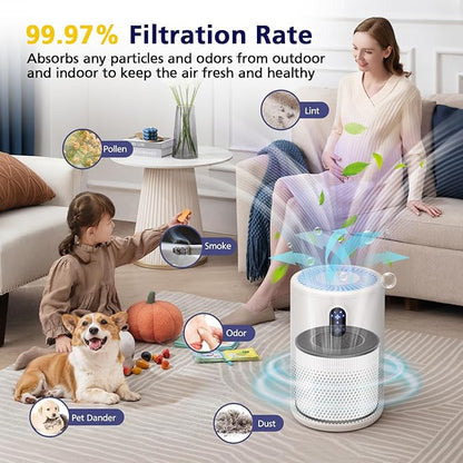 B-D02L/M05/B-D02U H13 Filter Compatible with VEWIOR B-D02U, for MOOKA B-D02L& M05, for Tailulu D10 Air Purifi-er, 3-Stage H13 Efficient Filter for B-D02L/M05/B-D02U, 2 Pack
