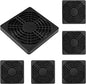 6Pcs 80mm Cooling Fan Filter, Plastic Dustproof Mesh Cover for PC Computer Case, Effective Dust Protection, Easy Installation, Reusable Filter Grill Black