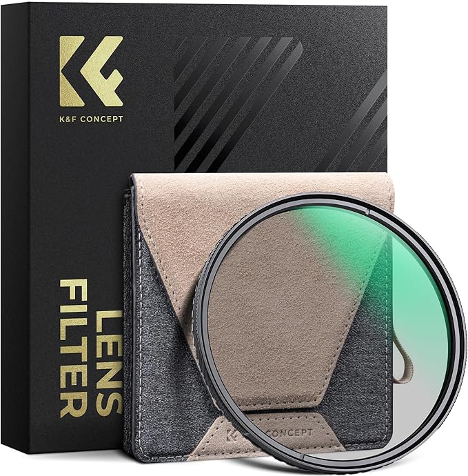 K&F CONCEPT 52mm Circular Polarizers Filter Super Slim with 36 Multi-Layer Coatings, High Definition Circular Polarizing Filter (CPL) Camera Lens Filter (Nano-X PRO Series)