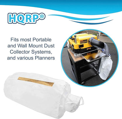 HQRP Cloth Dust Bag 15 Micron Replacement Dust Collector Bag Compatible with Rockler Wall Mount, Grizzly G0710 G1163, Shop Fox W1826, POWERTEC DC5370 DC5371 DC5372, Planers DeWalt Delta
