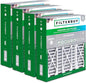 Filterbuy 20x25.25x3.5 Air Filter MERV 8 Essential Dust & Allergy Defense (4-Pack), Pleated HVAC AC Furnace Filters for AprilAire Space-Gard 102 & 2120 (Actual Size: 19.94 x 25.38 x 3.75)