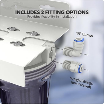 Aquatic Life Color Changing Deionization DI Resin for Hydroponic Reverse Osmosis Water Filter System RO Filtration Unit, Single Canister