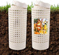 Inground Farm Composter, Outdoor In-Ground Compost Bin for Raised Garden Beds and Yards, Organic Waste Decomposer 2 Gallons, 4.3"x4.3"x11", Composter Tumbler Outdoor (2)