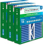 Filterbuy 16x22x5 Air Filter MERV 13 Optimal Smoke & Allergy Defense (3-Pack), Pleated HVAC AC Furnace Filters for Amana, Coleman, Goodman, York, and More (Actual Size: 15.38 x 21.88 x 5.25)