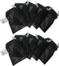 10 Pcs 3" x 4" Aquarium Filter Media Bags Small, Mini Fish Tank Media Mesh Filter Bags for Activated Carbon, Ceramic Media Rings, Mesh Reusable Bags with Zipper Black