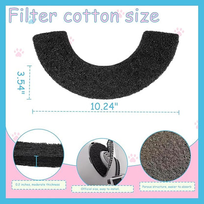 10 Pack Carbon Filters Compatible with Litter Robot 4,Cat Litter Box Filters,Keep Your Home Clean and Fresh