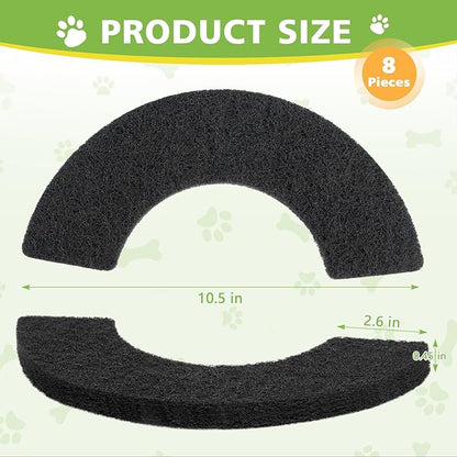 8 Pack Thickened 0.45” Carbon Filters Compatible with Litter Robot 4, Cat Litter Box Filters Replacement to Control Damp from Pets and Absorb Odors for a Fresh Home Life