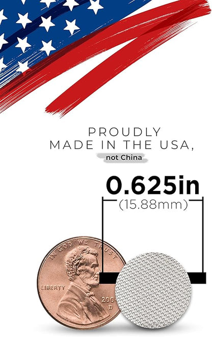 Made in The USA - 50 5/8 "(.625) 304 Stainless Steel Premium Pipe Screen Filters