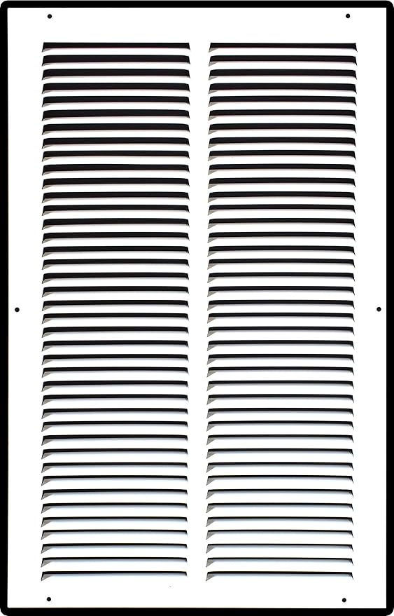 Fits 12x20 Duct Opening | Steel Return Air Grille by Handua | Vent Cover Grill for Sidewall and Ceiling | White | HVAC Cold Air Intake Grille | Outer Dimensions: 13.75"W X 21.75"
