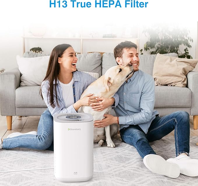 Air Purifier Replacement, C350-RF True HEPA High-Efficiency Activated Carbon Filter Fits for C350 (2 Pack)