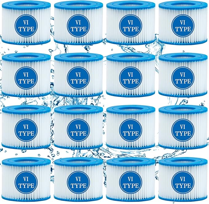 Type vi spa Filter and hot tub Filter Replacement Cartridge for Coleman hot tub Filters, for Inflatable hot tub Filter (16 Pack)