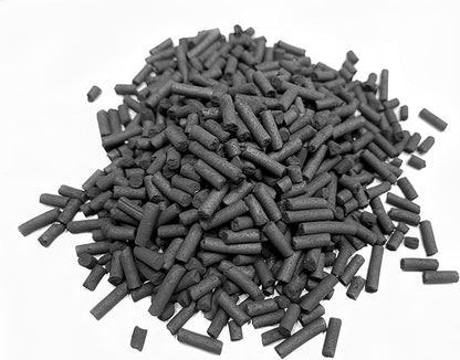 Premium Virgin Activated Carbon Charcoal Pellets in 1 Filter Media Bag (Free) for Aquarium Fish Tanks Koi Pond Canister Filter Reef Filters, Air Filters, Kitchen Compost Bin (7 oz)