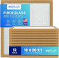 Fiberglass Air Filter -18x20x1Air Filter 12 Pack - Non Pleated 18"x20"x1", AC Filters for Home, Fiberglass, HVAC filters, Heater, Furnace Catcher for Dust - 1 YEAR SUPPLY