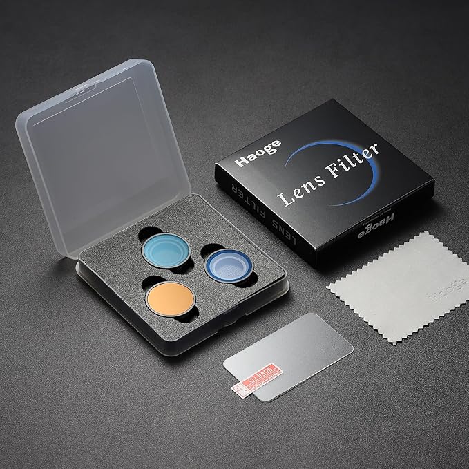 Haoge Filter Set for DJI Osmo Nano,Includes CPL,ND16, Black Diffusion 1/4, Osmo Nano Accessories, Ultra Slim Aluminum Frame HD Optical Glass with Screen Protector