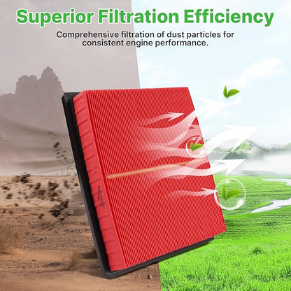 2PCS Engine Air Filter Fit for Toyota RAV4 2019-2025 (2.5L), Camry 2018-2024 (2.5L & 3.5L), Highlander 2020-2026 (2.4L & 3.5L) Air Filter Replacement Engine Filter Car Accessories# CA12377