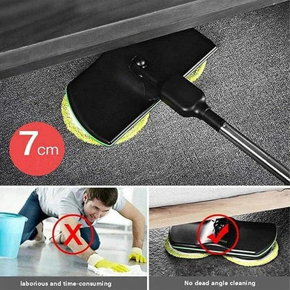 Spinning Cleaner Vacuum,Electric Mops for Floor Cleaning,Cordless Electric Mop,Floor Scrubber and Polisher Machine,Buffer Polisher for Home with Replacement Pad，Includes 6 PCS Cleaning Cloths
