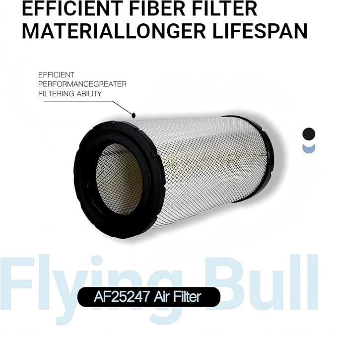 AF25247 Air Filter Compatible with Select semi Truks. Replacement OE#: 5839AF25247 3076CA8180 ABPN10GAF25247 BNP534816 EAF5100 DNP534816 85114076