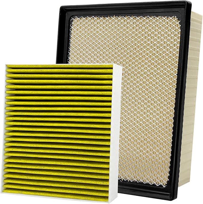 2PCS Cabin Engine Air Filter Kit Fits for 2024 2025 Tacoma 2.4L, 87139-0C010,17801-31130, 17801-0P051,CF12964, CA10755, JM871JMP050