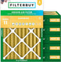 Filterbuy 20x23x4 Air Filter MERV 11 Superior Pet & Allergy Defense (6-Pack), Electrostatic Pleated HVAC AC Furnace Filters Replacement, Made in USA (Actual Size: 19.50 x 22.50 x 3.63)