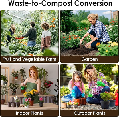 Electric Composter for Kitchen, 3L Food Recycler Composter with Auto-Cleaning/Odor-Free/LED Display/Low Noise, Smart Countertop Compost Bin 4-6H Turn Food Waste into Fertilizer for Home Indoor Use