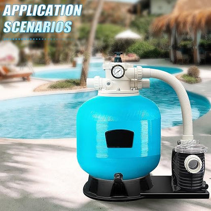 MEANLIN MEASURE 0~60Psi Plastic Frame 1/4" NPT Start and Clean Filter Pressure Gauge, Suitable for Swimming Pool, Spa, Aquarium (0-60Psi/0-4BAR/KIT, Center Back Mount)