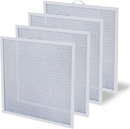 S99010316 Range Hood Grease Vent Filter 11 1/4" x 11 3/4" 4 Pack for Broan Range Hoods Replacement Model WA65AF, NTK7450000, 990721400A