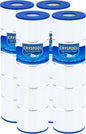 Cryspool® 07077 Filter Compatible with CCP420, Clean and Clear Plus 420, PCC105-PAK4, R173576, C-7471, 178584, 817-0106, FC-6470, 4×105 Sq. Ft Pool Filter Cartridges, L×OD: 26-1/16"×7”, 4 Pack