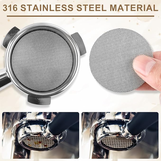 51mm 12 Magnetic Dosing Funnel, Espresso Dosing Funnel Aluminum Magnetic Portafilter Funnel with 2 Mesh Filter Coffee Dosing Ring for Kitchen Coffee Shop
