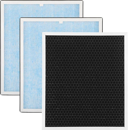 HEPA/Activated Carbon Filter Replacement, 550 Fliter Replacement Set Compatible with AlorAir CleanShield HEPA 550 Air Scrubber(3 Packs)