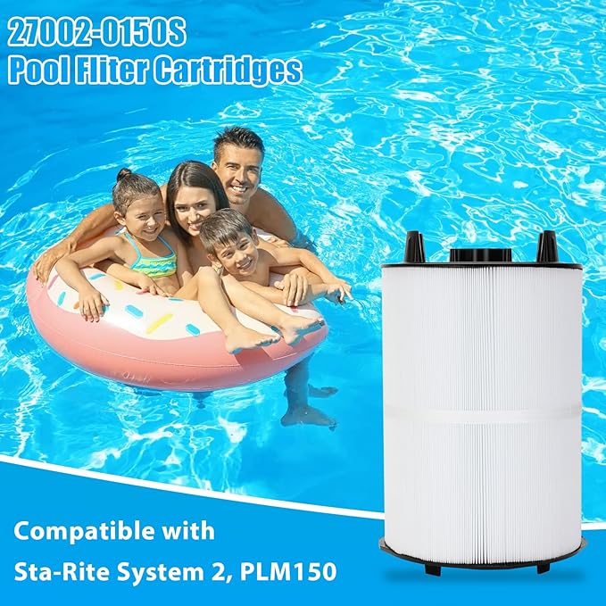 27002-0150S Pool Fliter, Replacement for sta-rite 27002-0150S Filter Module, Compatible with sta-rite PLM150 and System 2 Modular Media, with 24800-0121 Air Bleed Assembly, 150 sq.ft Filtration Area